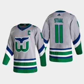 Carolina Hurricanes Jordan Staal 11 2020-21 Reverse Retro Authentic Shirt - Mannen